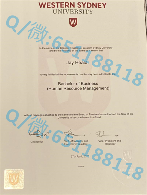 南昆士兰大学毕业证文凭样本 (2)