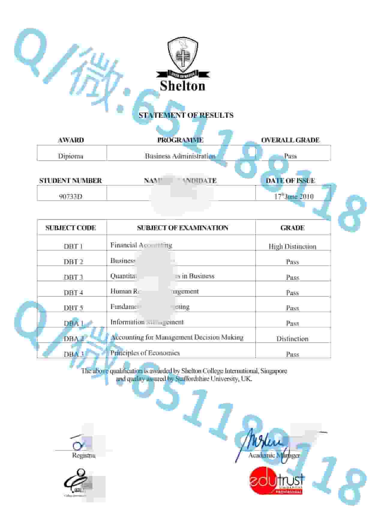 南洋理工毕业证书_南洋理工大学实拍老版阿斯隆理工学院毕业证样本|文凭参考|学位证|学校概况_南洋理工大学学位证书