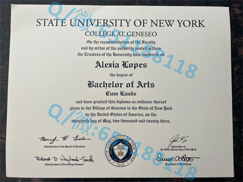 纽约州立大学毕业证文凭样本布洛克波特分校（布洛克波特）State University of New York at Brockport (Brockport)
