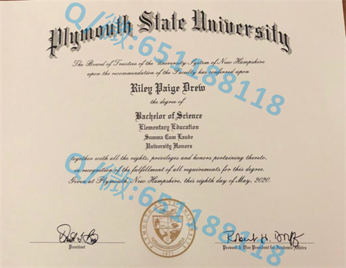 本科文凭样本_普利茅斯州立大学毕业证文凭样本Plymouth State University_本科毕业证样本