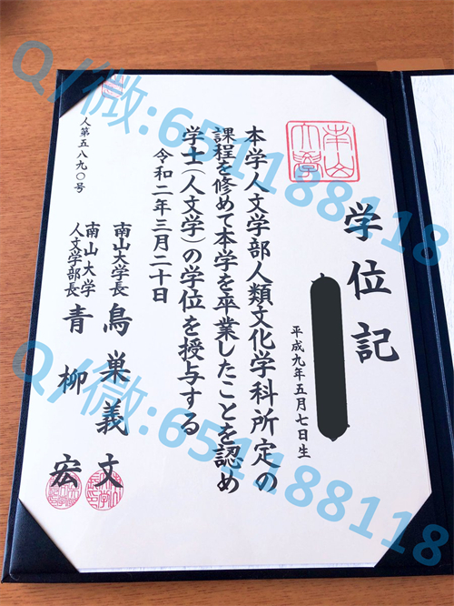日本中央大学毕业证文凭样本