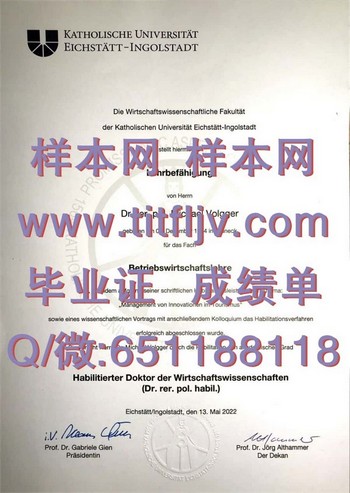 艾希施泰特天主教大学毕业证：开创未来职业发展新篇章