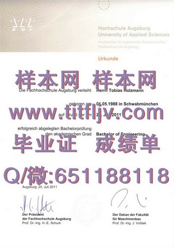 奥格斯堡应用技术大学文凭：打开职业发展新大门
