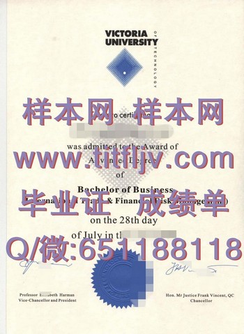 澳大利亚维多利亚大学毕业证毕业证模版、文凭参考、学位证、成绩单图片.jpg