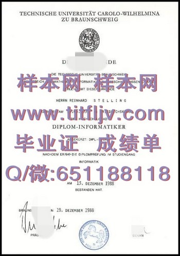 跃升职场新高度！德国不伦瑞克工业大学毕业证助您成就梦想