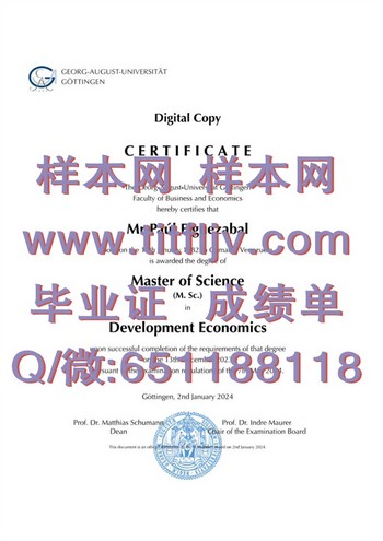 开启职业新征程！哥廷根大学文凭赢得未来
