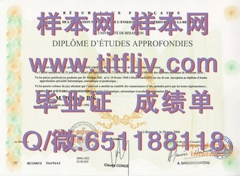 法国贝桑松大学毕业证：突破语言藩篱的跨文化使者