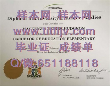 红鹿学院毕业证模版、文凭参考、学位证、成绩单图片.jpg