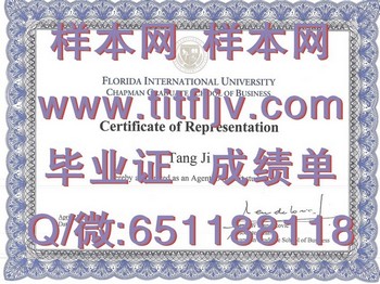 佛罗里达国际大学查普曼商业研究生院(Florida International University)毕业证模版、文凭参考、学位证、成绩单图片.jpg
