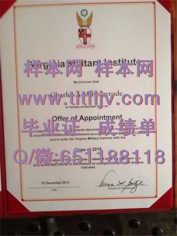 弗吉尼亚军事学院（莱克星顿）Virginia Military Institute (Lexington)毕业证模版、文凭参考、学位证、成绩单图片.jpg